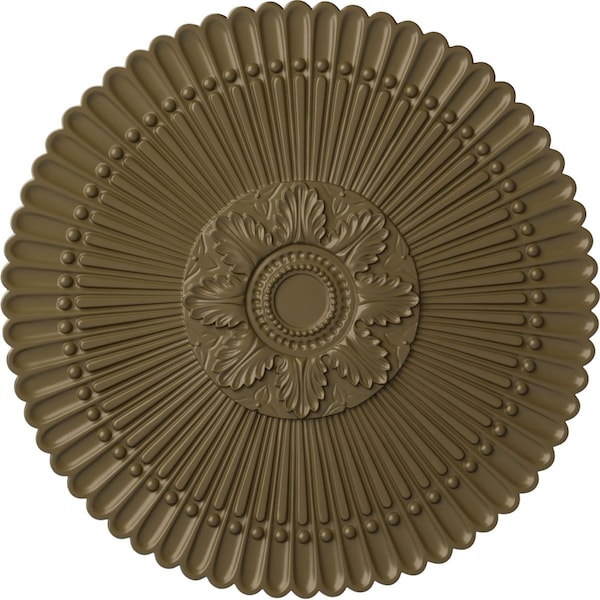Ekena Millwork Nexus Ceiling Medallion (Fits Canopies up to 2 3/4"), Hand-Painted Mississippi Mud, 30"OD x 1 1/4"P CM30NEMMF - main